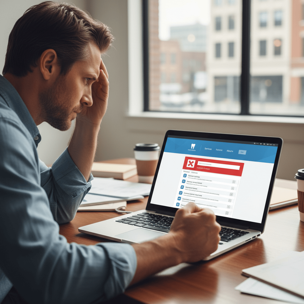 cheap wordpress maintenance - broken contact form error message on business website